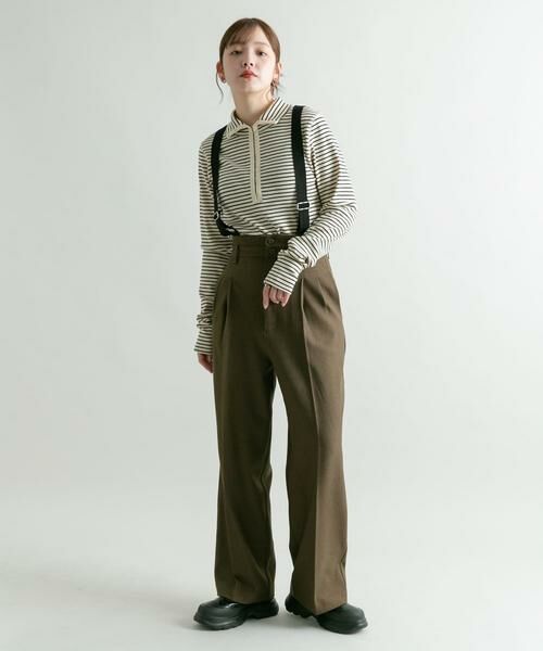 KBF / ケービーエフ その他パンツ | ハイウエストサスペンダーパンツ | 詳細6