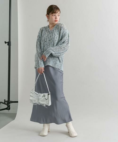 KBF / ケービーエフ スカート | サテンバイアススカート | 詳細24