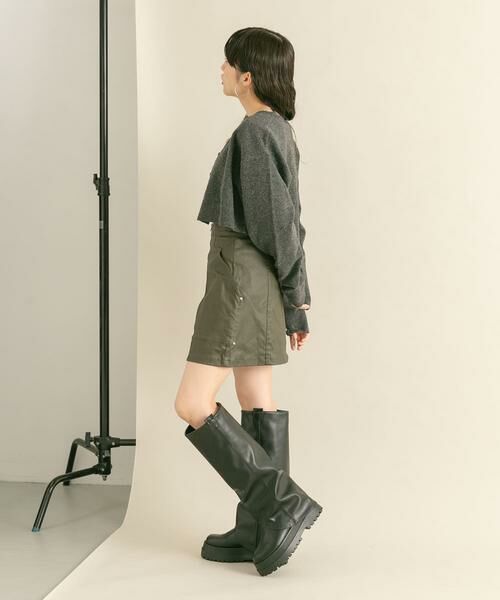 KBF / ケービーエフ スカート | コーティングミニスカート | 詳細8