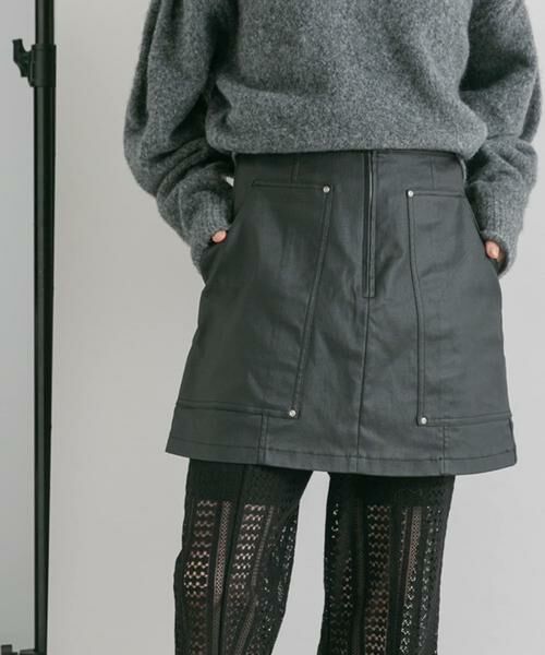 KBF / ケービーエフ スカート | コーティングミニスカート | 詳細16