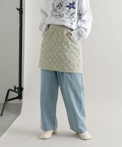 KBF / ケービーエフ スカート | キルティングニットスカート