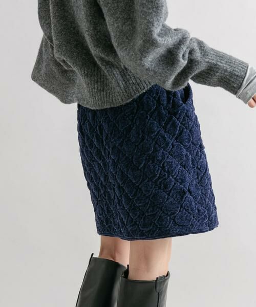 KBF / ケービーエフ スカート | キルティングニットスカート | 詳細2