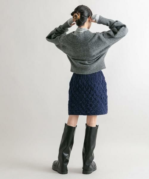 KBF / ケービーエフ スカート | キルティングニットスカート | 詳細8