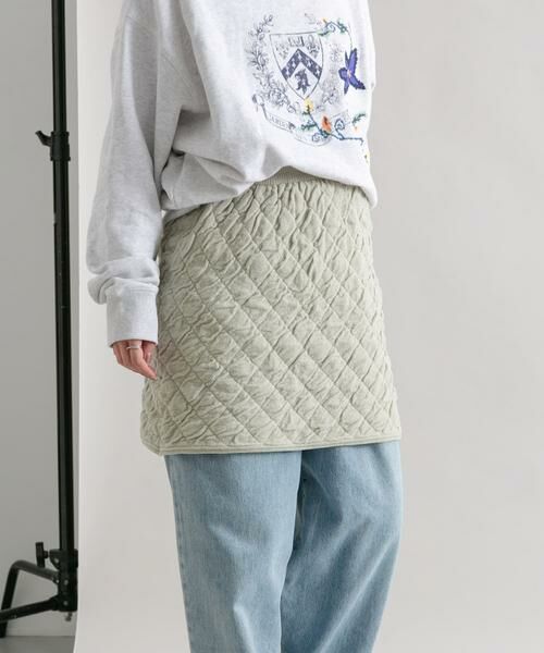 KBF / ケービーエフ スカート | キルティングニットスカート | 詳細15