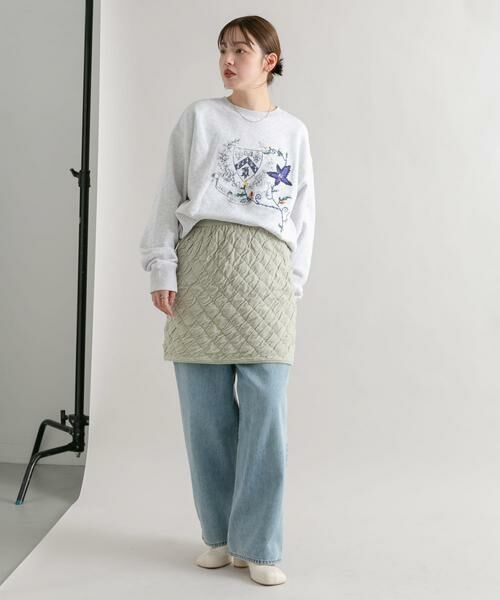 KBF / ケービーエフ スカート | キルティングニットスカート | 詳細19