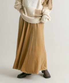 KBF / ケービーエフ スカート | セミフレアベロアスカート