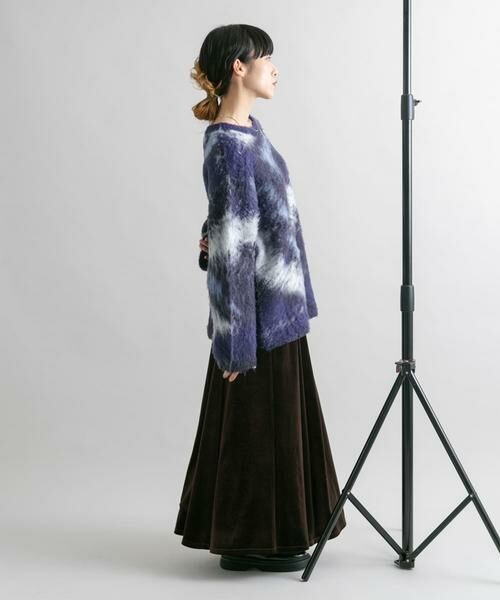 KBF / ケービーエフ スカート | セミフレアベロアスカート | 詳細11