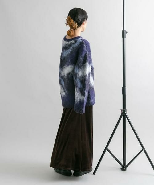 KBF / ケービーエフ スカート | セミフレアベロアスカート | 詳細12