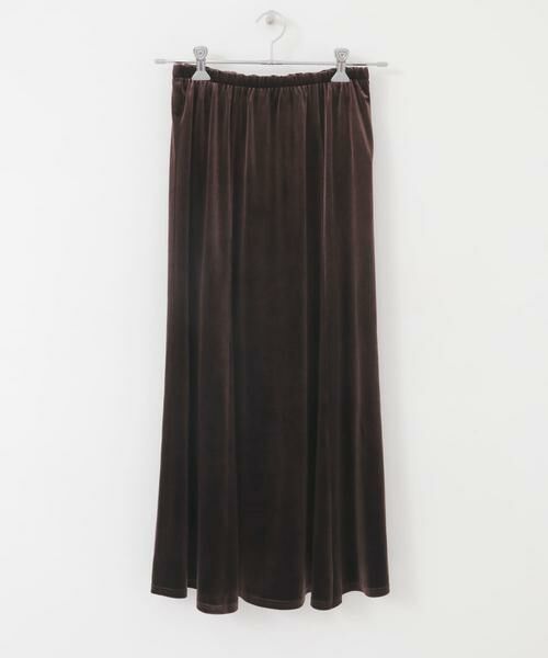 KBF / ケービーエフ スカート | セミフレアベロアスカート | 詳細13