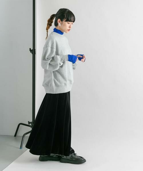 KBF / ケービーエフ スカート | セミフレアベロアスカート | 詳細27