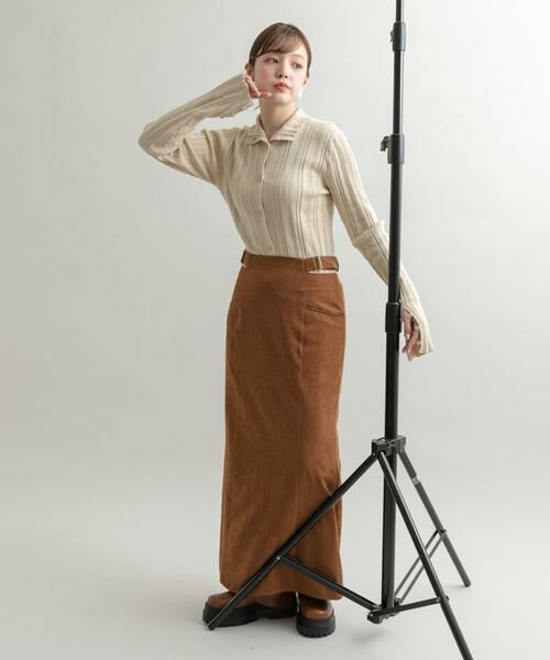 KBF / ケービーエフ スカート | ウエストオープンIラインスカート | 詳細6