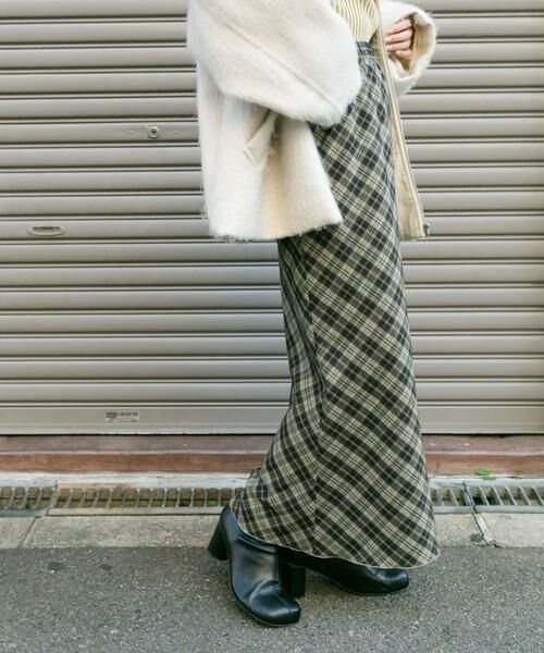 KBF / ケービーエフ スカート | チェックナロースカート(裏付) | 詳細2