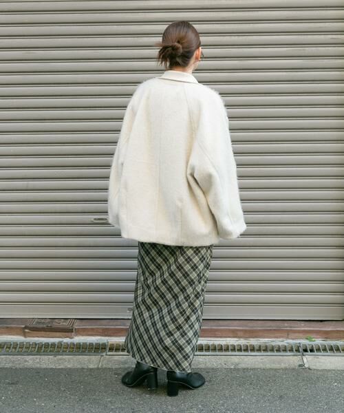 KBF / ケービーエフ スカート | チェックナロースカート(裏付) | 詳細4