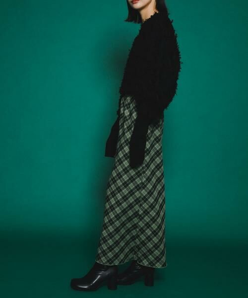 KBF / ケービーエフ スカート | チェックナロースカート(裏付) | 詳細9