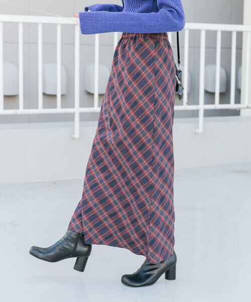 KBF / ケービーエフ スカート | チェックナロースカート(裏付) | 詳細18