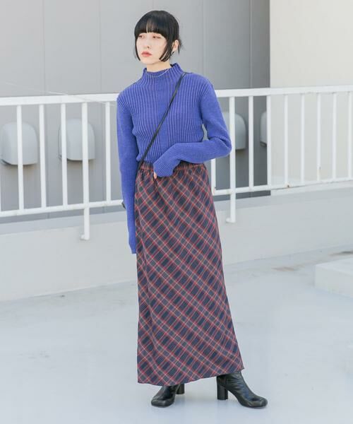 KBF / ケービーエフ スカート | チェックナロースカート(裏付) | 詳細19