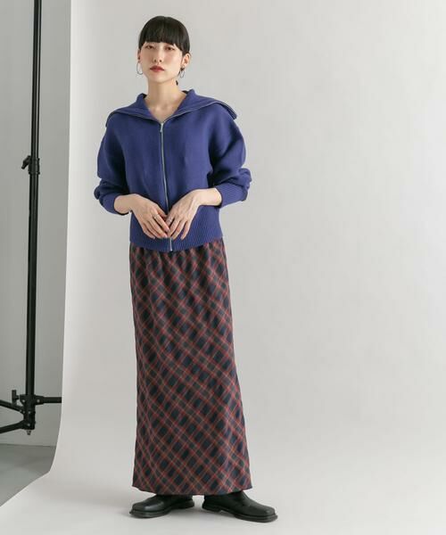 KBF / ケービーエフ スカート | チェックナロースカート(裏付) | 詳細24