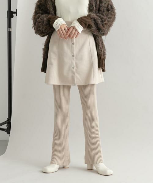 KBF / ケービーエフ スカート | リブパンツSETミニスカート | 詳細1