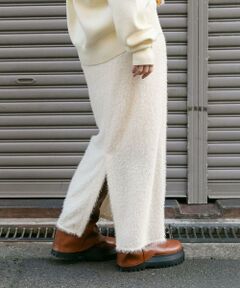 KBF / ケービーエフ スカート | ラメフェザースカート