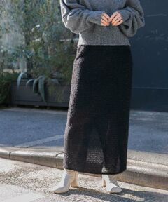 KBF / ケービーエフ スカート | ラメフェザースカート