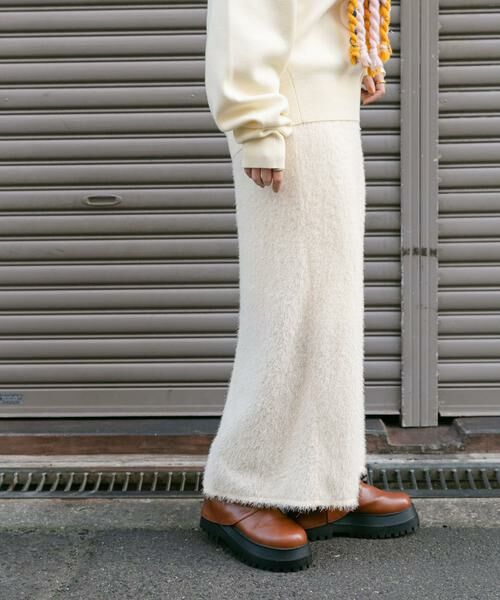 KBF / ケービーエフ スカート | ラメフェザースカート | 詳細14
