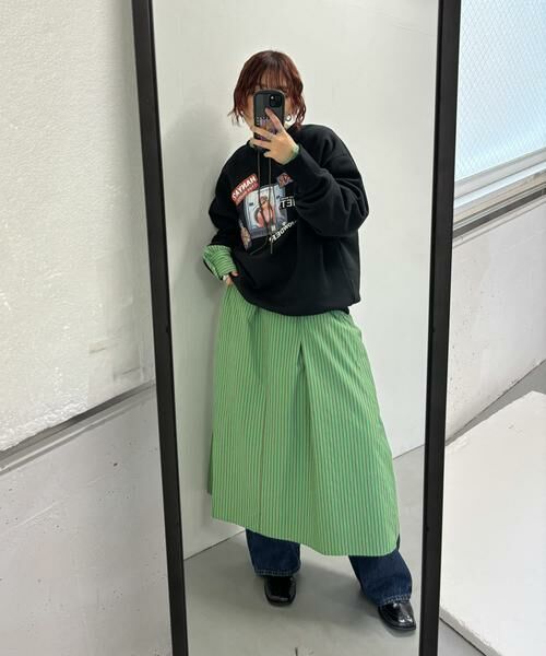 KBF / ケービーエフ ワンピース | スクエアカラーSETストライプワンピース | 詳細4