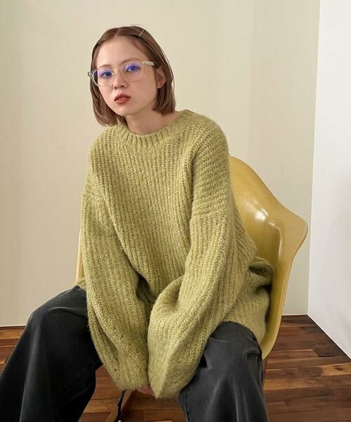 KBF / ケービーエフ ワンピース | ボリュームニットミニワンピース | 詳細10