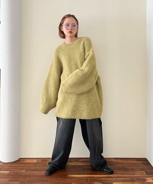 KBF / ケービーエフ ワンピース | ボリュームニットミニワンピース | 詳細11