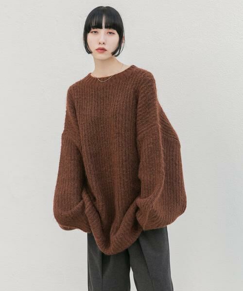 KBF / ケービーエフ ワンピース | ボリュームニットミニワンピース | 詳細22