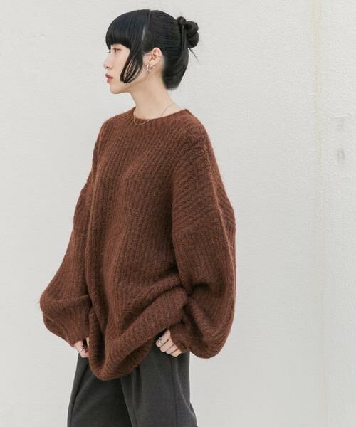 KBF / ケービーエフ ワンピース | ボリュームニットミニワンピース | 詳細23