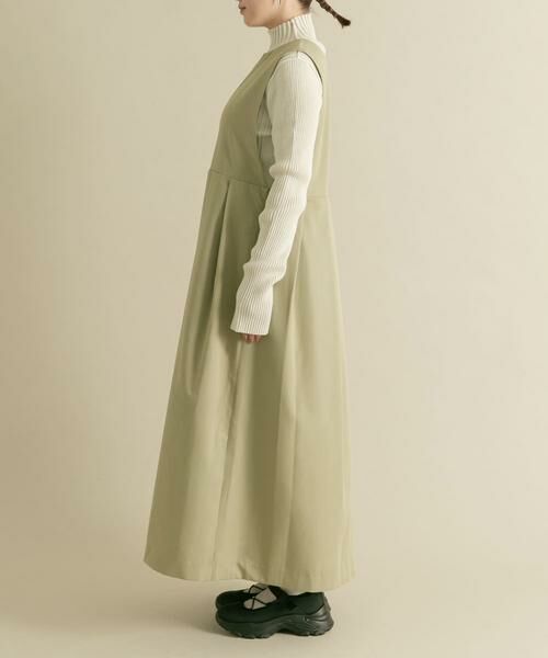 KBF / ケービーエフ ワンピース | 『2サイズ展開』キーネックBIGプリーツジャンパースカート | 詳細14