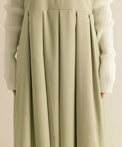 KBF / ケービーエフ ワンピース | 『2サイズ展開』キーネックBIGプリーツジャンパースカート | 詳細20
