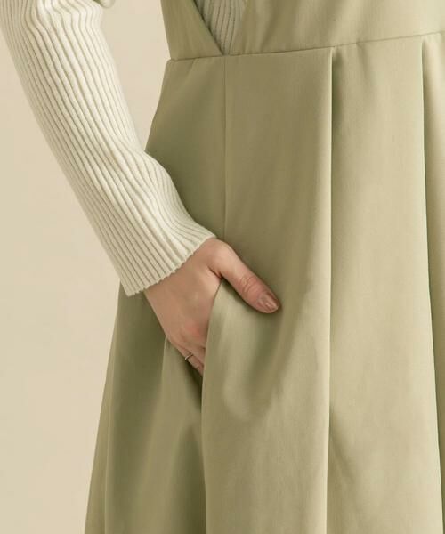 KBF / ケービーエフ ワンピース | 『2サイズ展開』キーネックBIGプリーツジャンパースカート | 詳細21