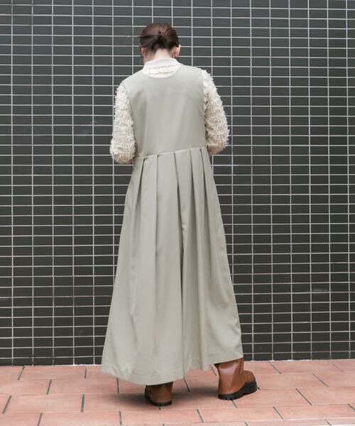 KBF / ケービーエフ ワンピース | 『2サイズ展開』キーネックBIGプリーツジャンパースカート | 詳細4