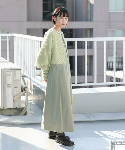 KBF / ケービーエフ ワンピース | 『2サイズ展開』キーネックBIGプリーツジャンパースカート | 詳細6