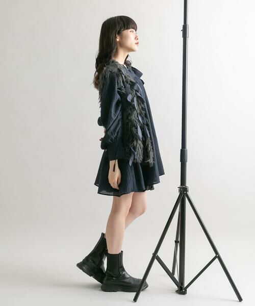 KBF / ケービーエフ ワンピース | ドロストスリーブミニワンピース | 詳細16