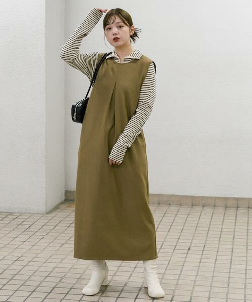 KBF / ケービーエフ ワンピース | 『2サイズ展開』BACKクロスジャンパースカート | 詳細2