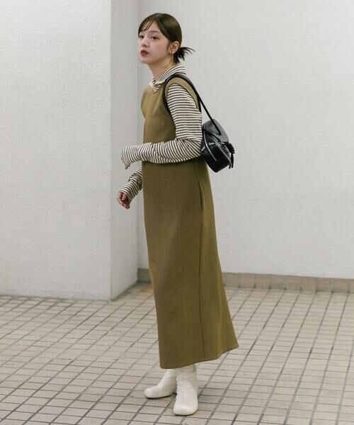 KBF / ケービーエフ ワンピース | 『2サイズ展開』BACKクロスジャンパースカート | 詳細4