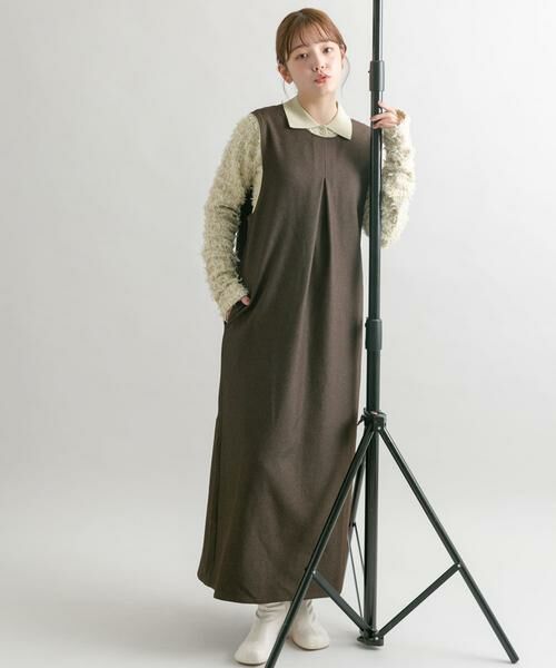 KBF / ケービーエフ ワンピース | 『2サイズ展開』BACKクロスジャンパースカート | 詳細21