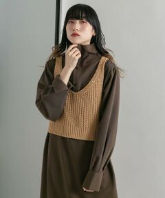 KBF / ケービーエフ ワンピース | ニットビスチェSETワンピース