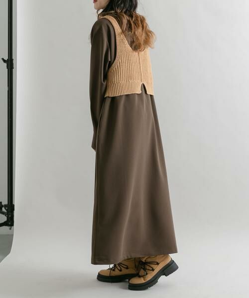 KBF / ケービーエフ ワンピース | ニットビスチェSETワンピース | 詳細6