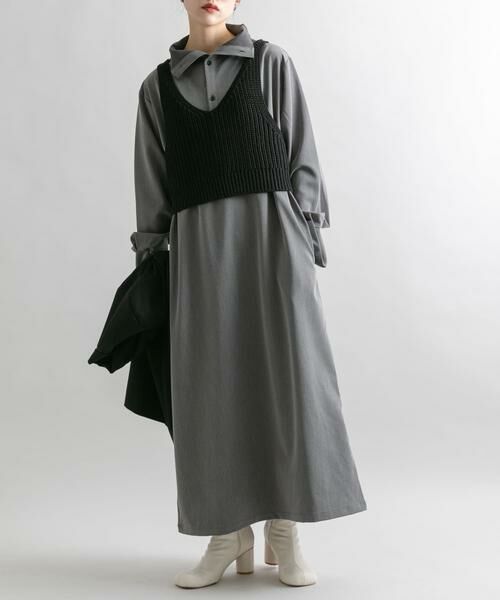 KBF / ケービーエフ ワンピース | ニットビスチェSETワンピース | 詳細15
