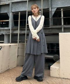 KBF / ケービーエフ サロペット・オールインワン | プリーツスカートSETサロペット