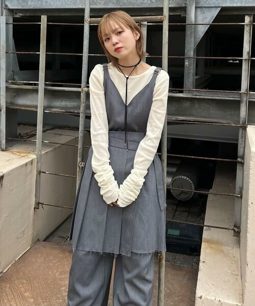 KBF / ケービーエフ サロペット・オールインワン | プリーツスカートSETサロペット | 詳細1