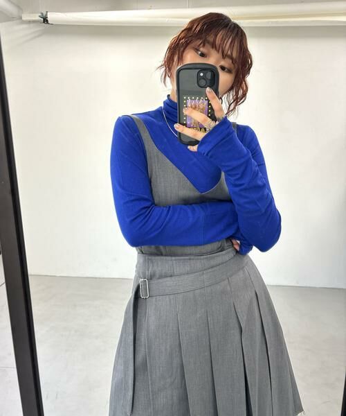 KBF / ケービーエフ サロペット・オールインワン | プリーツスカートSETサロペット | 詳細3