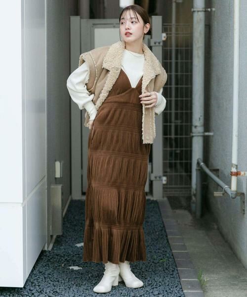 KBF / ケービーエフ ワンピース | マジョリカプリーツキャミワンピース | 詳細6