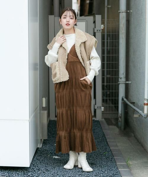 KBF / ケービーエフ ワンピース | マジョリカプリーツキャミワンピース | 詳細7