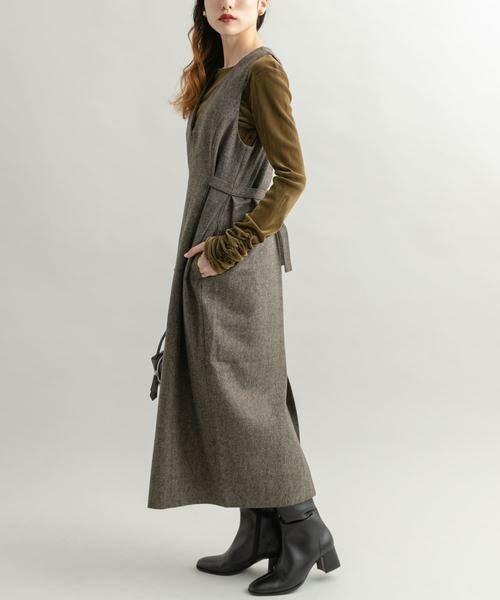 KBF / ケービーエフ ワンピース | 『2サイズ展開』ツイードジャンパースカート | 詳細10