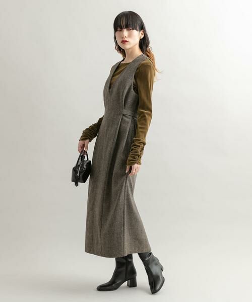 KBF / ケービーエフ ワンピース | 『2サイズ展開』ツイードジャンパースカート | 詳細11