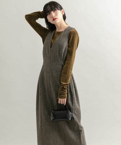 KBF / ケービーエフ ワンピース | 『2サイズ展開』ツイードジャンパースカート | 詳細8